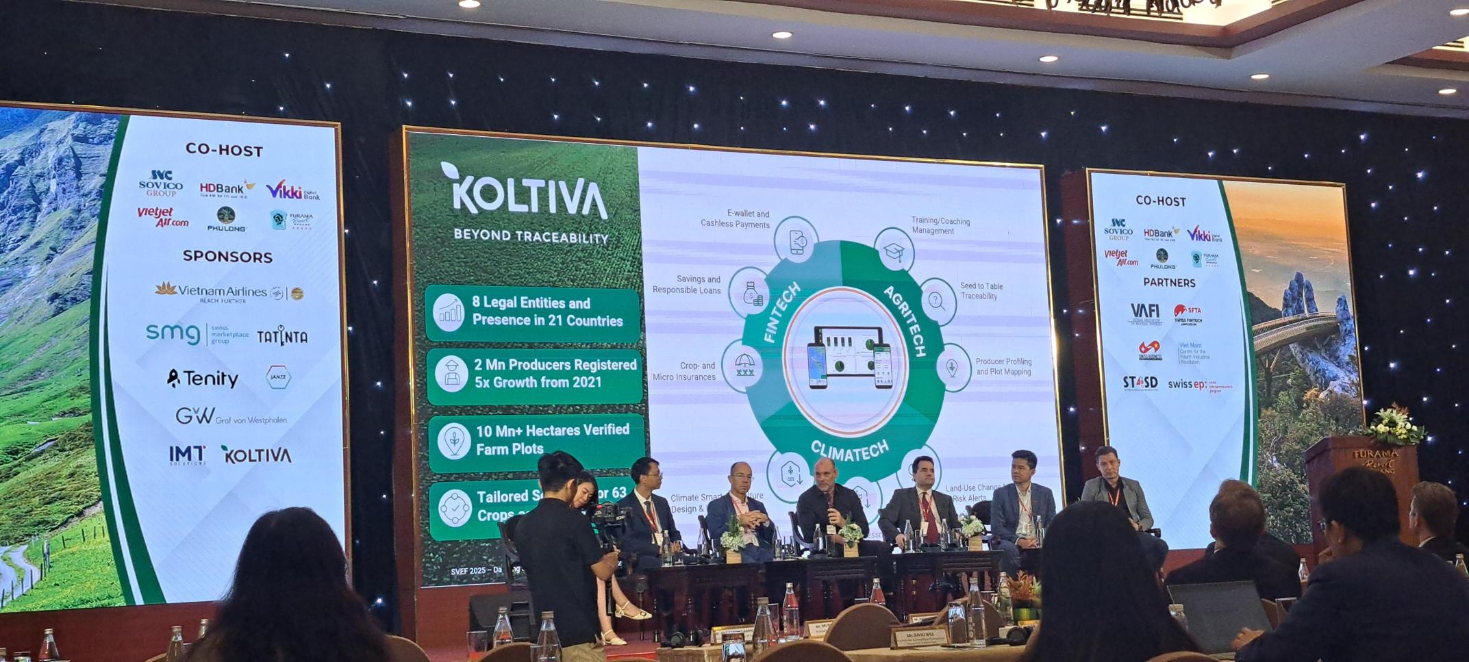 Koltiva CEO presentation in Swiss-Viet Economic Forum